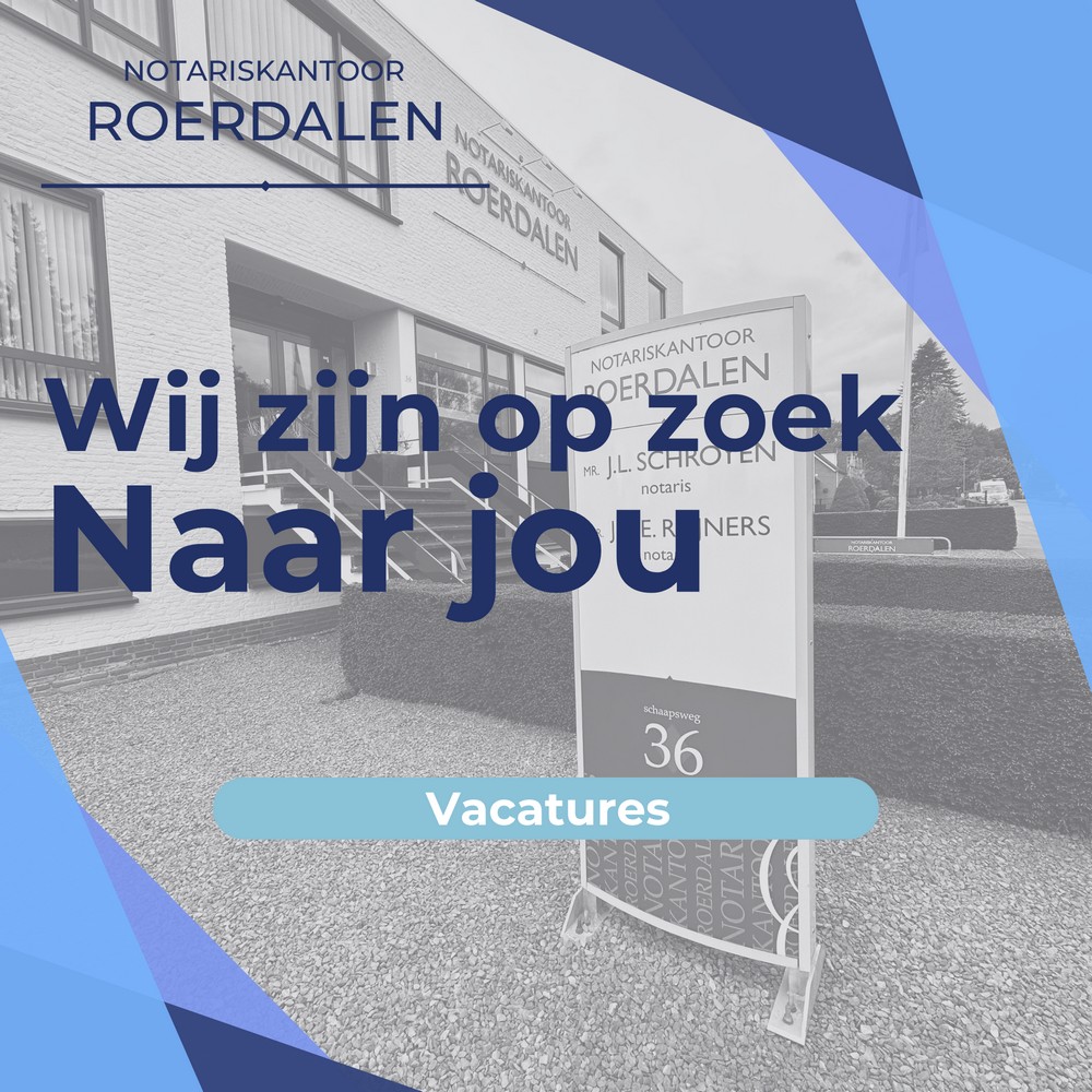 Vacature bij notariskantoor Roerdalen